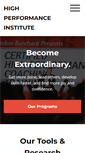 Mobile Screenshot of highperformanceinstitute.com