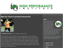 Tablet Screenshot of highperformanceinstitute.net